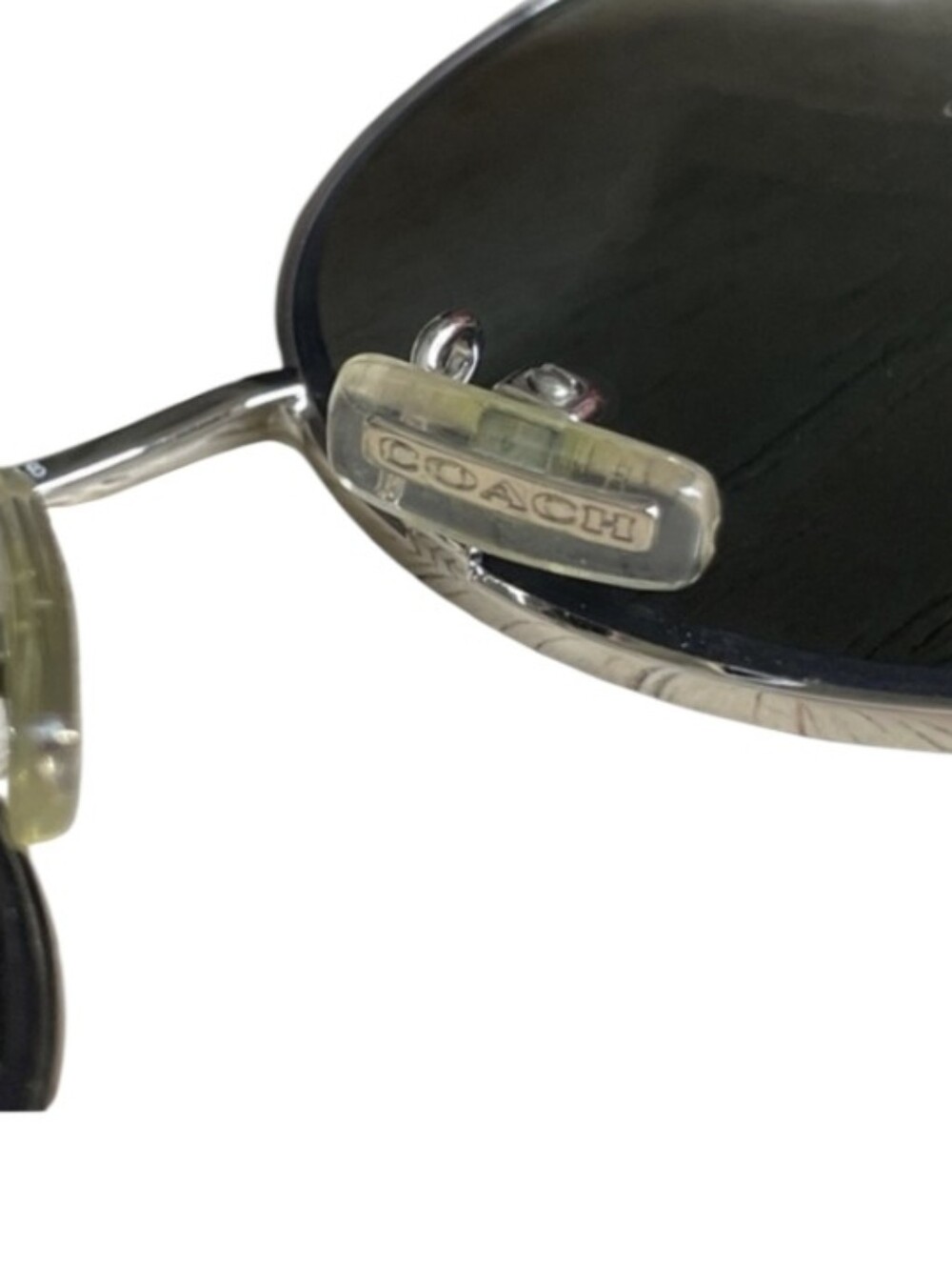 Coach Unisex Mirrored Round Sunglasses, Cleaning Cloth, Case, And Booklet In EUC - Picture 7 of 9
